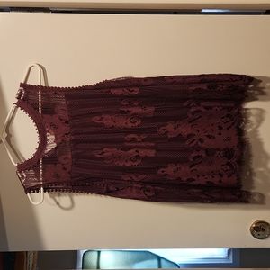 Purple lace blouse